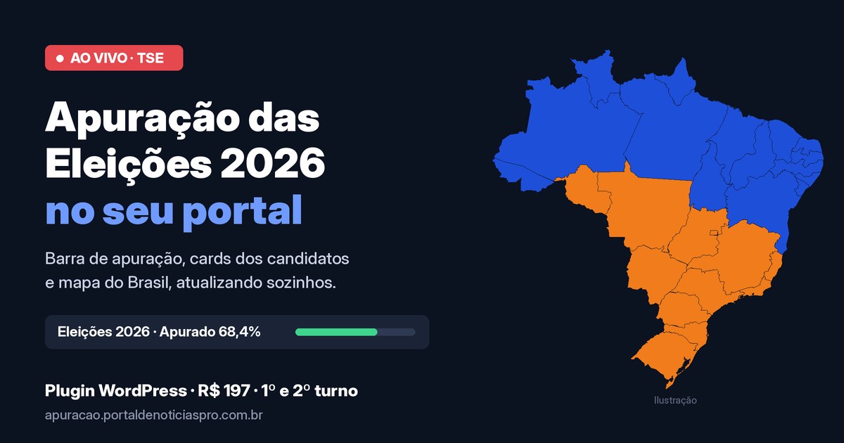 Apuração das Eleições 2026 ao vivo no seu portal